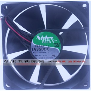 Nidec M34474-16 24V 0.20A 2 Wires Cooling Fan 